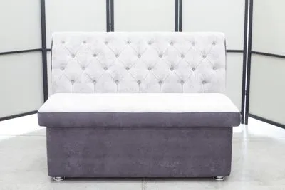 Кухонный прямой диван Монро с ящиком (антивандальный)