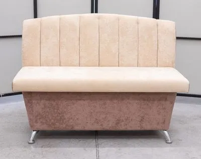 Кухонный прямой диван Альт с ящиком (антивандальный бежевый)