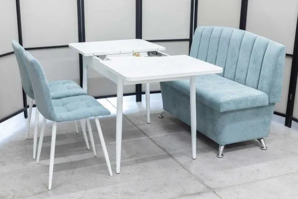 Диван, стол, 2 стула (серия Альт ментол) - Кухонные наборы