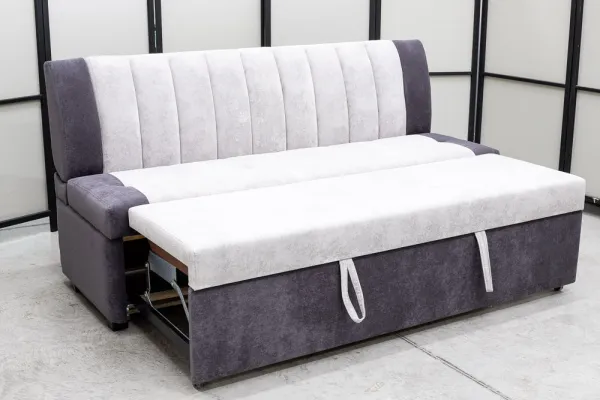 Кухонный прямой диван Алюр со спальным местом (антивандальный) - Кухонные диваны