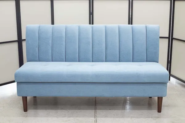 Кухонный прямой диван Алюр с ящиком на высоких ножках - Скамья на кухню