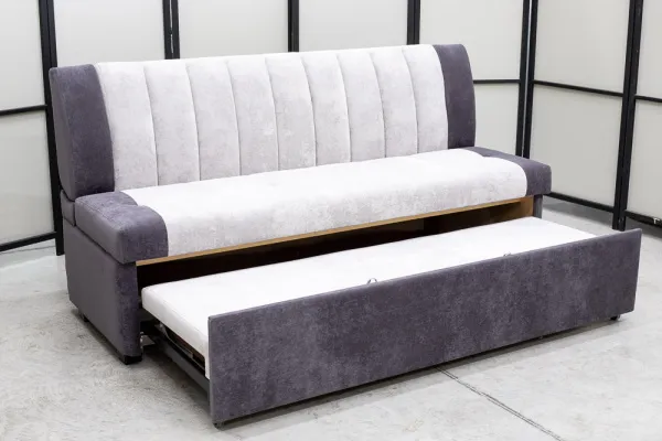 Кухонный прямой диван Алюр со спальным местом (антивандальный) - Кухонные диваны