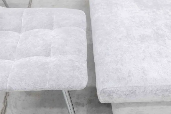 Диван, 2 стула хром (серия Альт светло-серый) - Кухонные наборы