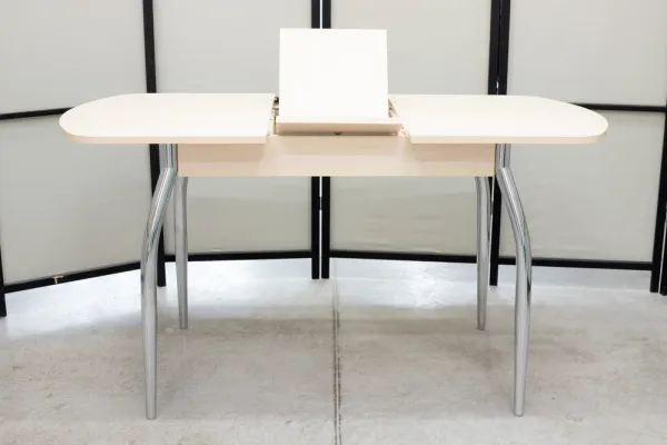 Стеклянный раскладной стол Гала-1 матовый (Портофино) - Кухонные столы