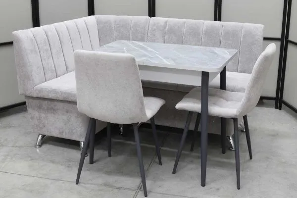 Обеденная группа Альт (угловой диван Альт, стол Ост и стулья Тетра) - Кухонные наборы