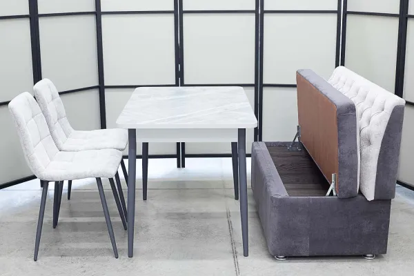 Диван, стол, 2 стула (серия Монро) - Кухонные наборы