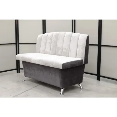 Кухонный прямой диван Альт с ящиком (антивандальный серый) - Кухонные диваны