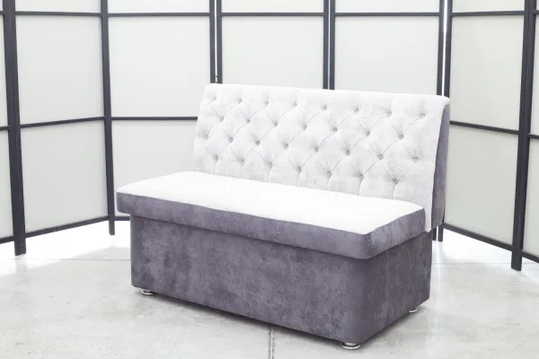 Кухонный прямой диван Монро с ящиком (антивандальный) - Кухонные диваны