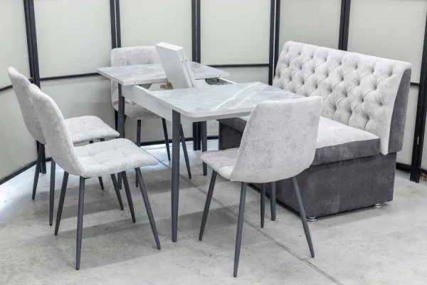 Диван, стол, 4 стула (серия Монро) - Кухонные наборы