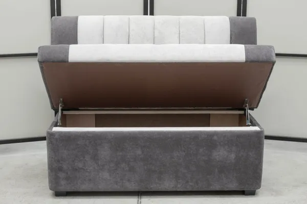 Кухонный прямой диван Алюр с ящиком (антивандальный) - Кухонные диваны