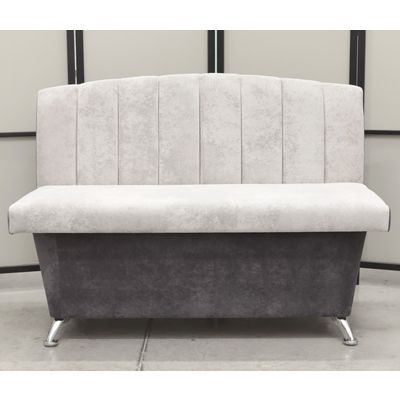 Кухонный прямой диван Альт с ящиком (антивандальный серый)