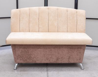 Кухонный прямой диван Альт с ящиком (антивандальный бежевый)