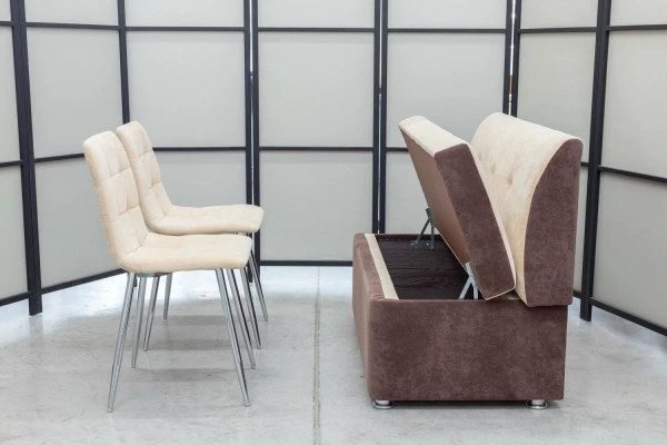 Кухонный диван Денвер с 2 стульями - Кухонные наборы