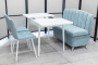 Диван, стол, 2 стула (серия Альт ментол) - Кухонные наборыССС