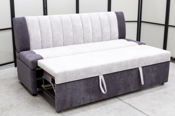 Кухонный прямой диван Алюр со спальным местом (антивандальный) - Кухонные диваны