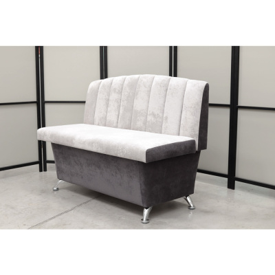 Кухонный прямой диван Альт с ящиком (антивандальный серый) - Кухонные диваны