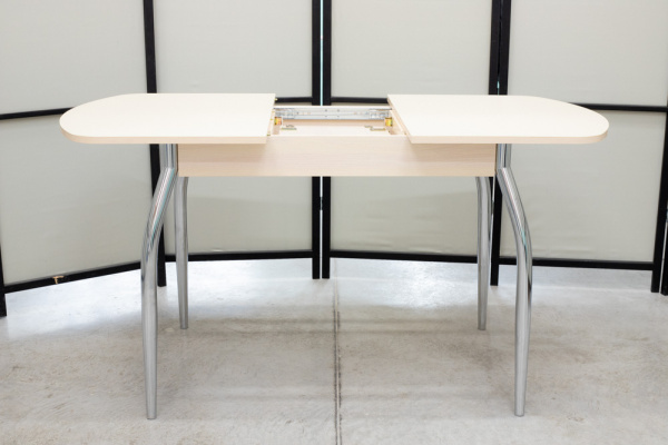 Стеклянный раскладной стол Гала-1 матовый (Портофино) - Кухонные столы