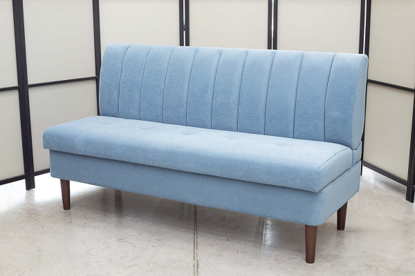 Кухонный прямой диван Алюр с ящиком на высоких ножках - Скамья на кухнюССС