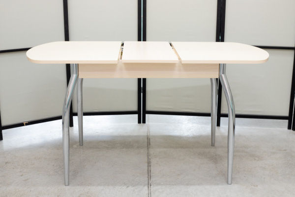 Стеклянный раскладной стол Гала-1 матовый (Портофино) - Кухонные столы