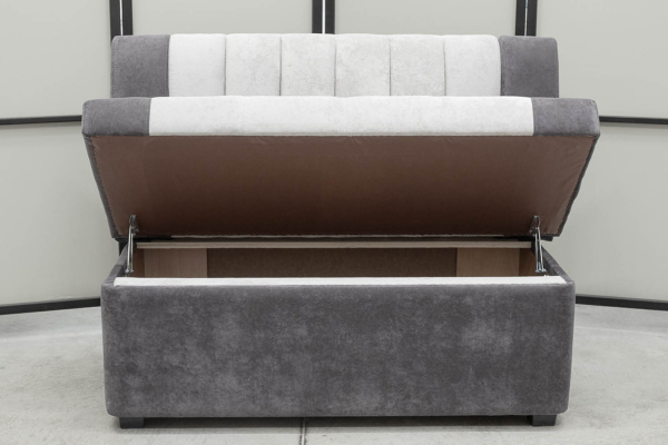 Кухонный прямой диван Алюр с ящиком (антивандальный) - Кухонные диваны