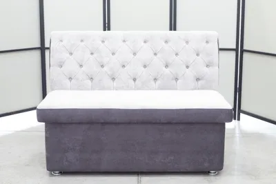 Кухонный прямой диван Монро с ящиком (антивандальный) - Кухонные диваны