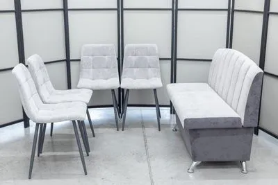 Кухонный диван Альт с 4 стульями - Кухонные наборы